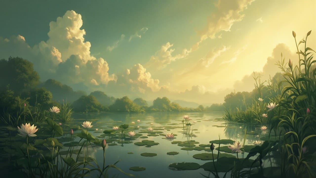 169_a Still Lotus Pond Pale