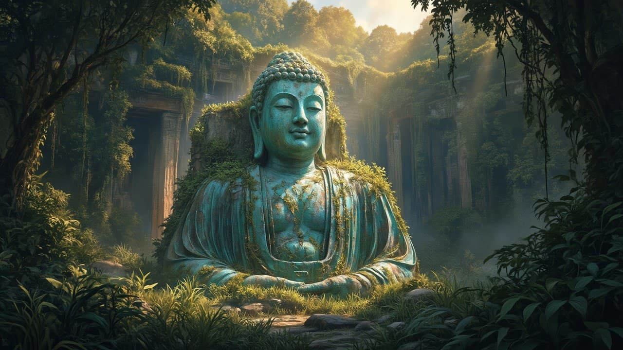 Colossal Ancient Buddha Statue Carve