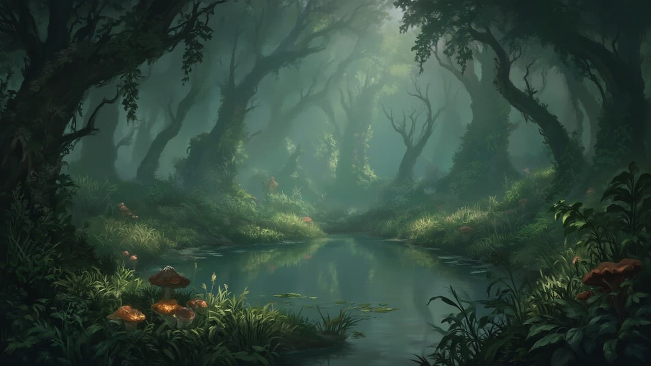 Misty Primeval Glade Still Sh