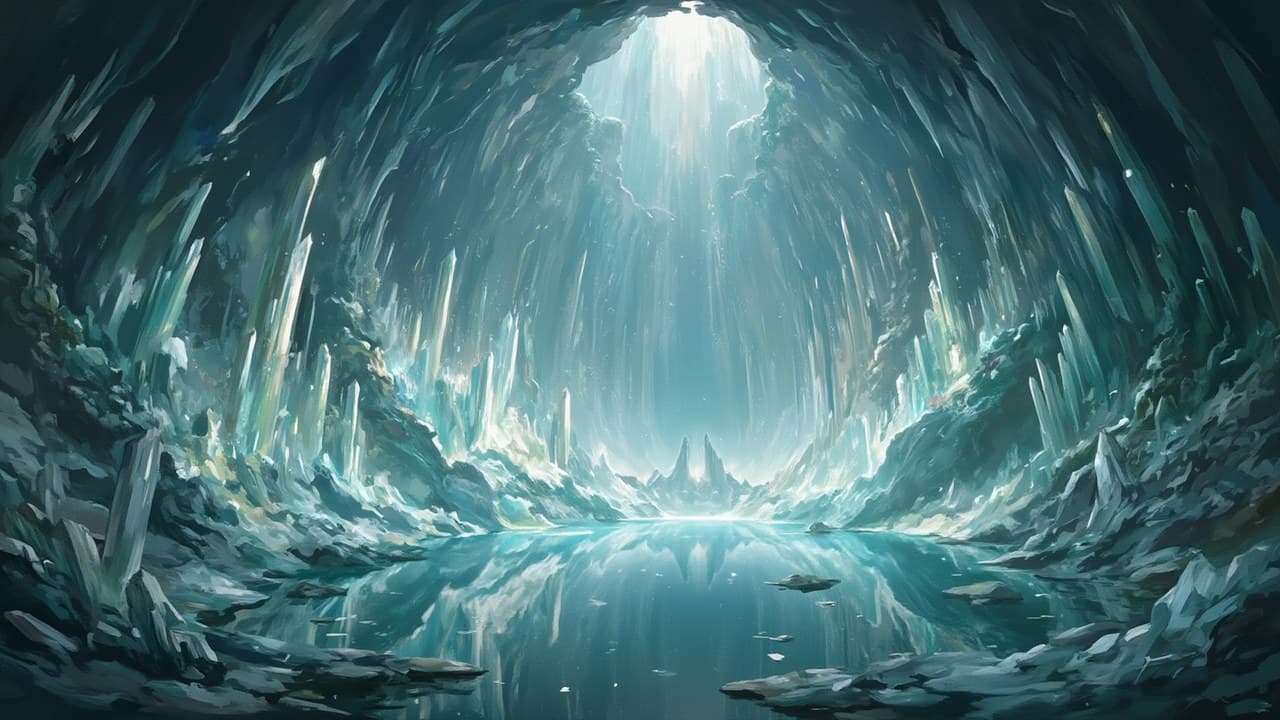 Vast Crystal Cavern Pale Teal