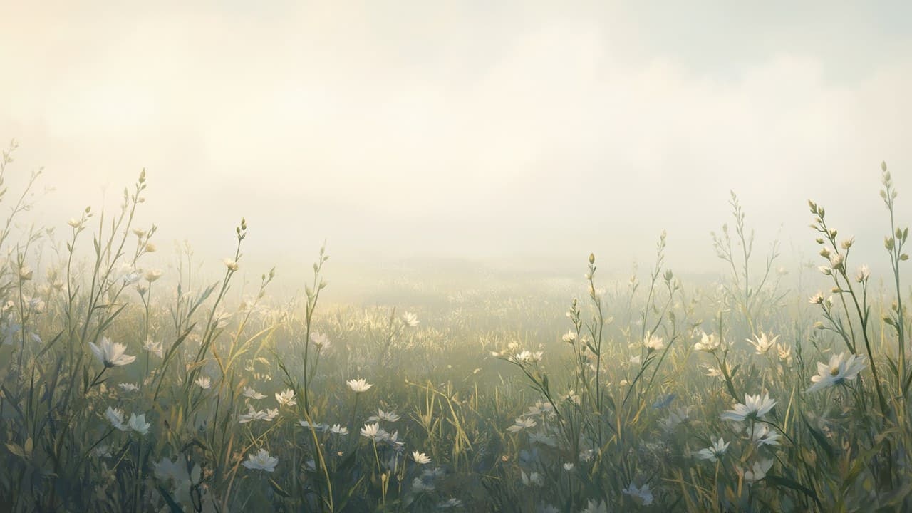 Wide Meadow Pale Wildflowers F