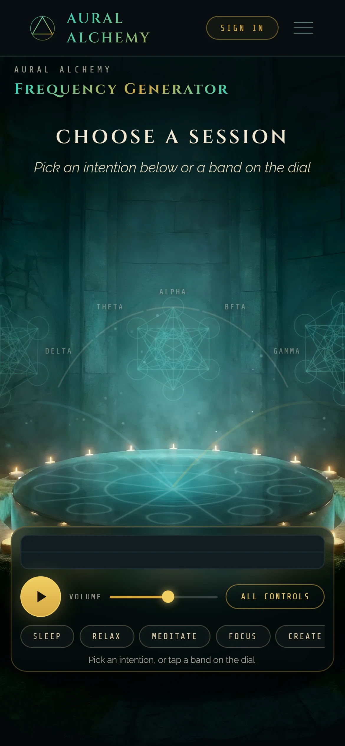 Frequency Generator, screenshot