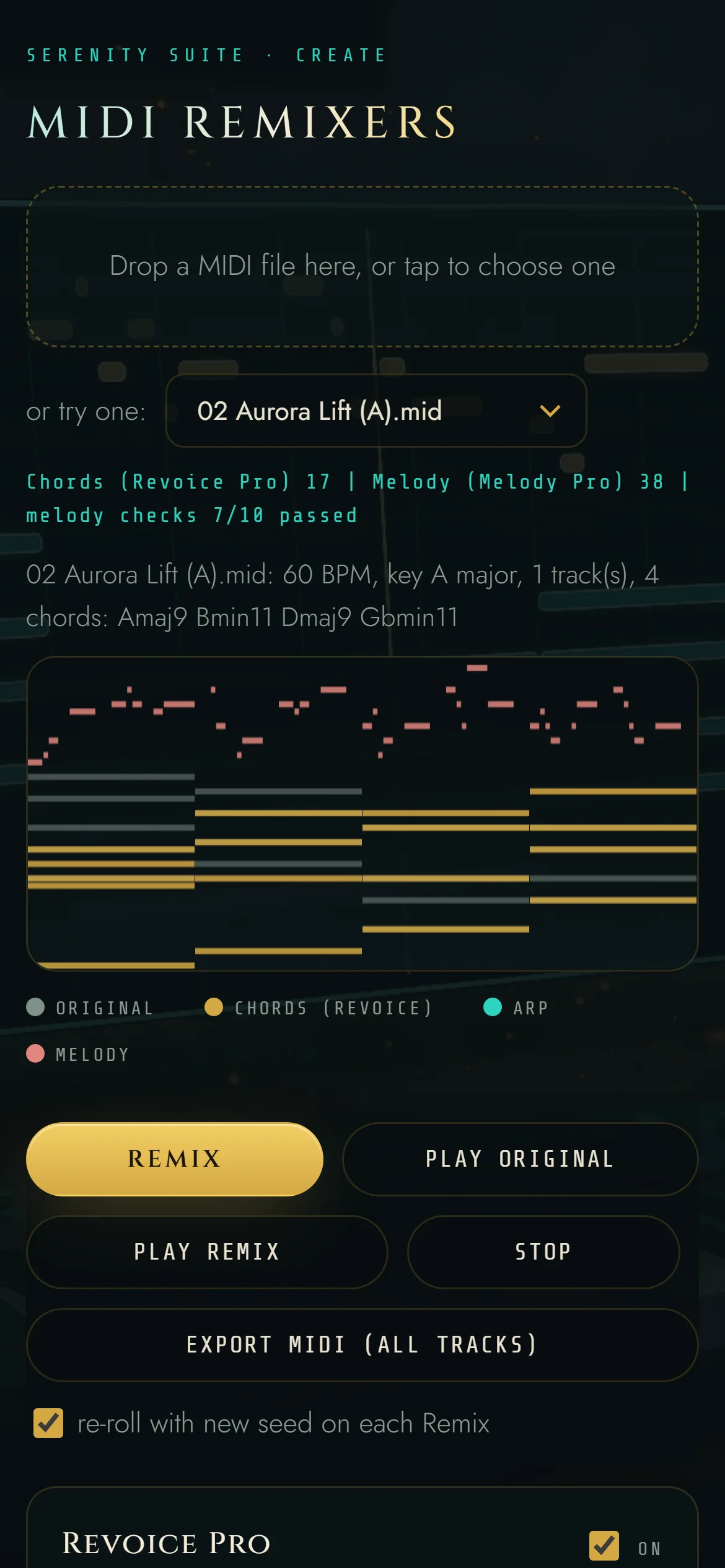 MIDI Remixers, screenshot