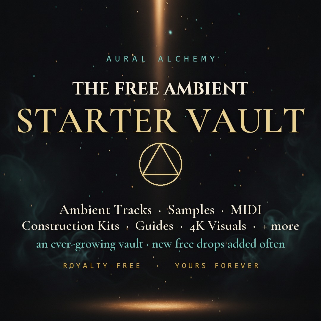 The Free Starter Vault — a full ambient track, sample packs, MIDI progressions, guides and 4K wallpapers